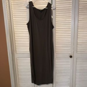 Olive Torrid tank dress w/ slit